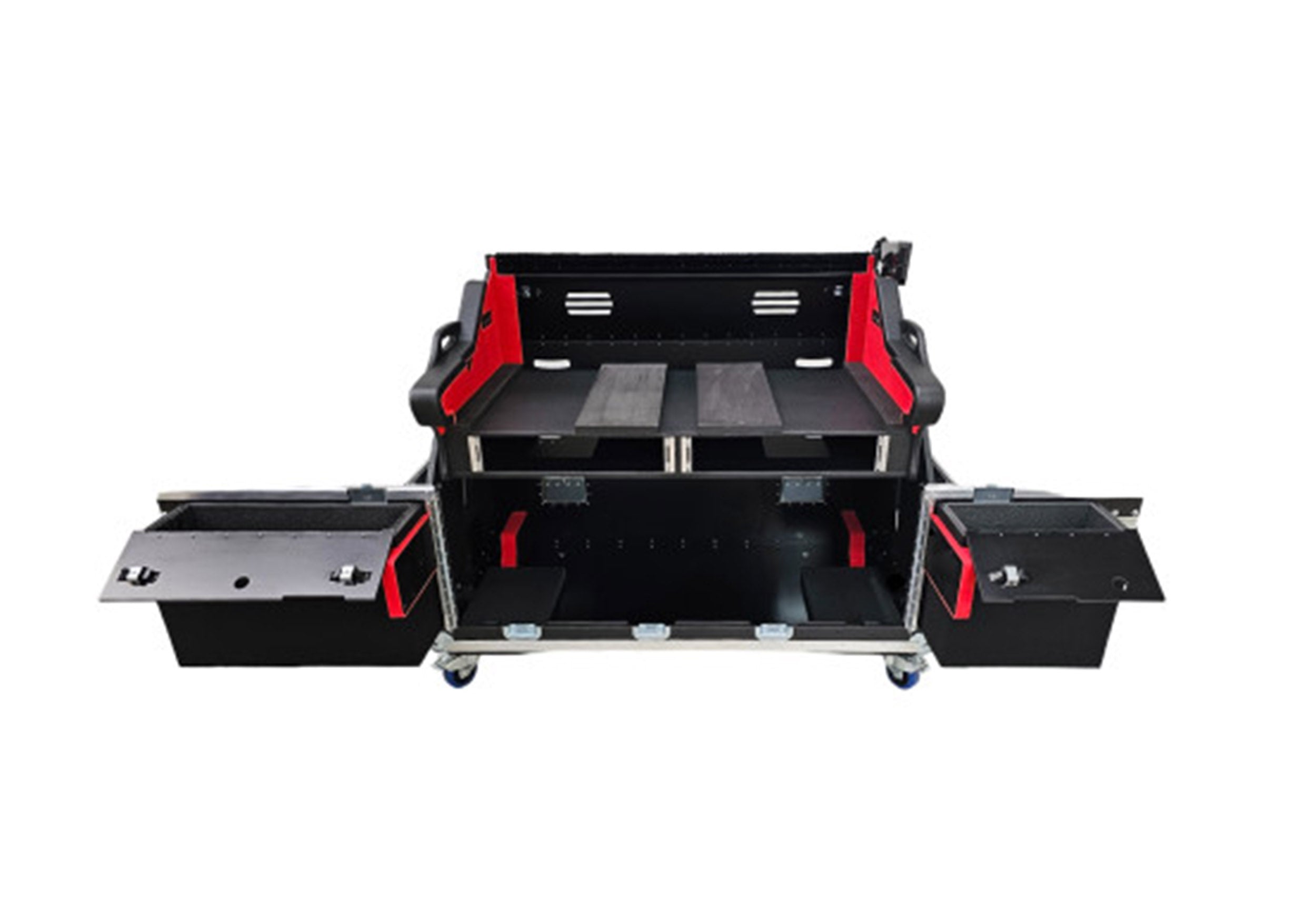 DiGiCo FC-Q225 3 Piece Flight Case with Pullout Keyboard on Casters for Q225