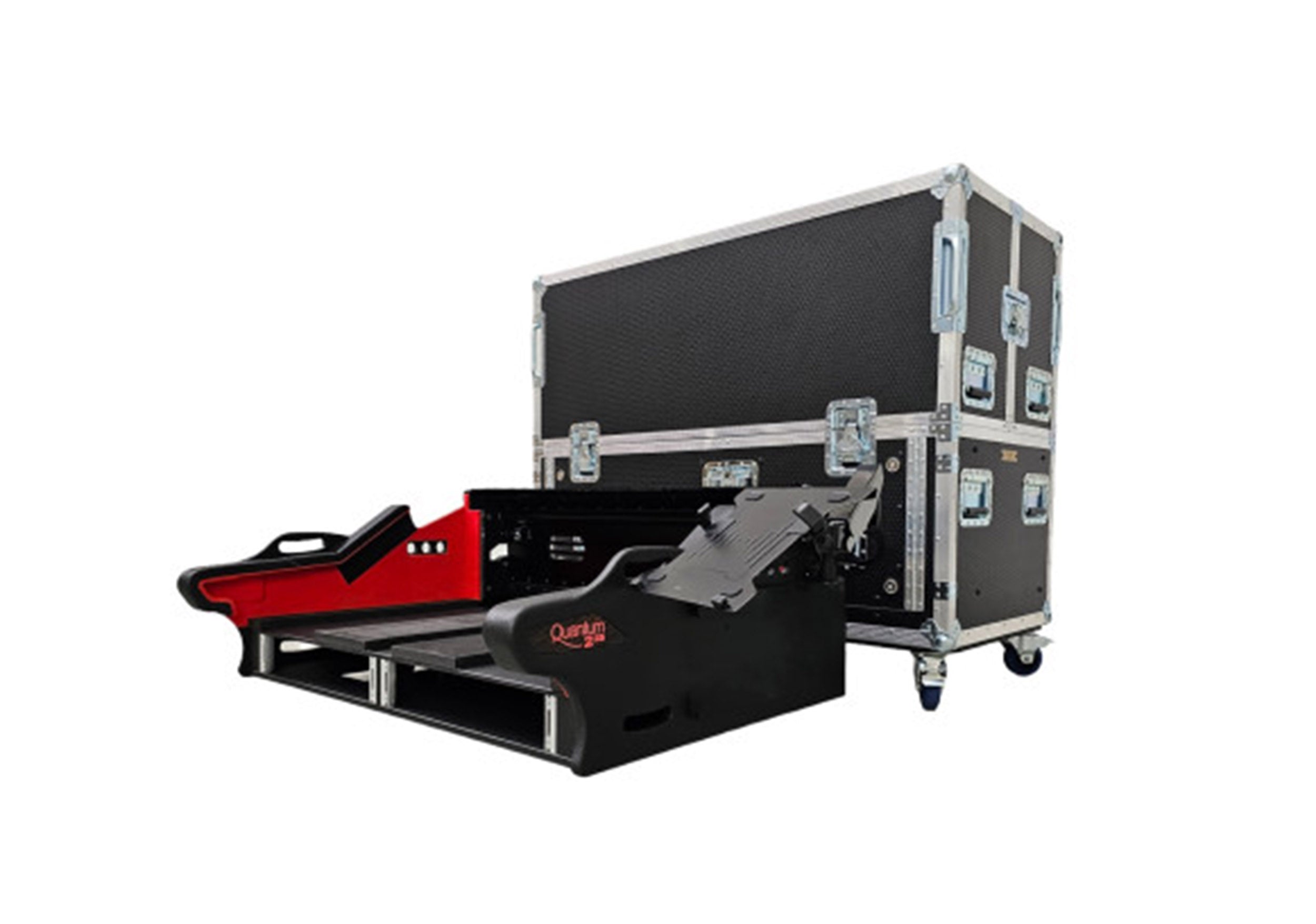 DiGiCo FC-Q225 3 Piece Flight Case with Pullout Keyboard on Casters for Q225
