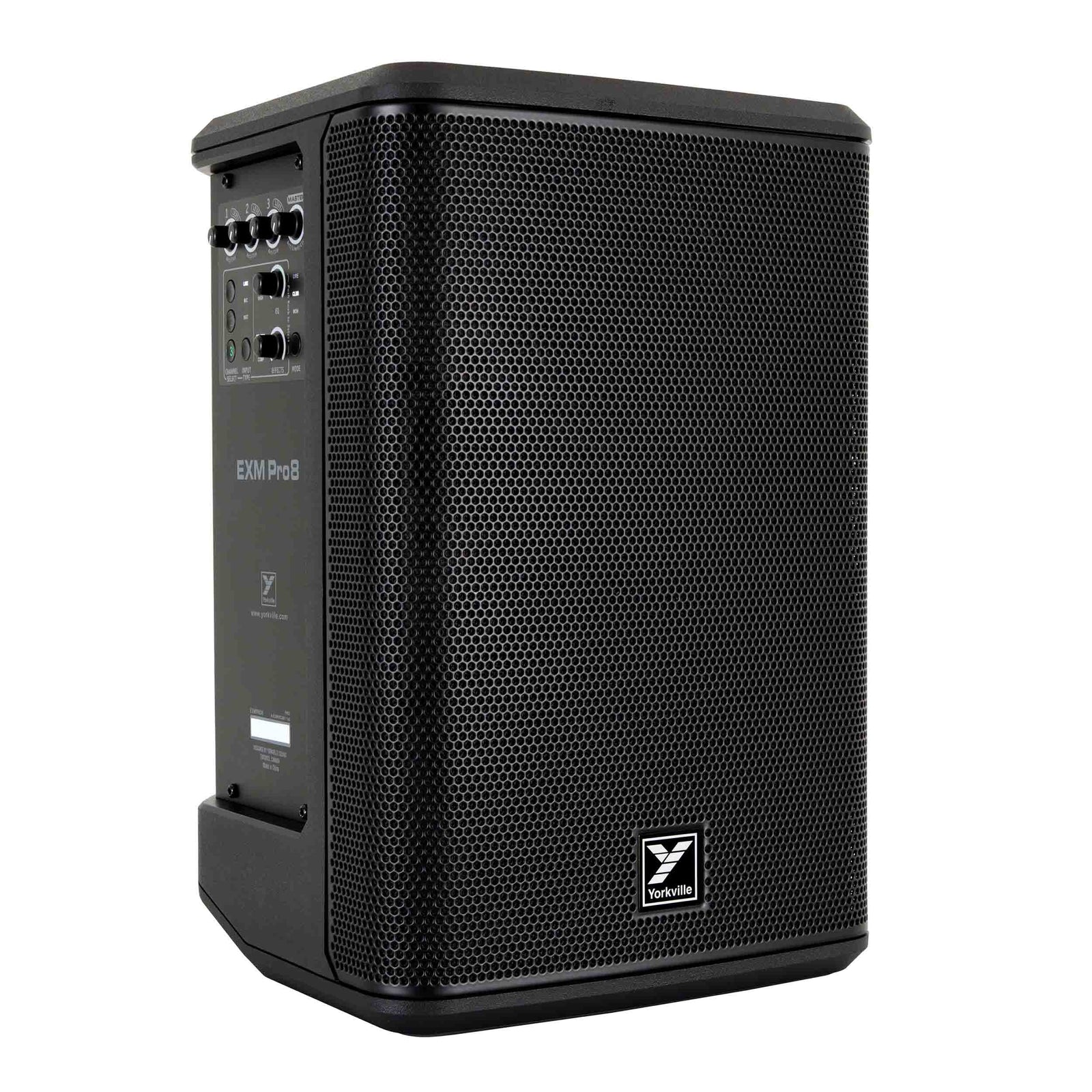 Yorkville Sound EXM PRO8 400W Battery-Powered Portable PA Speaker with Bluetooth and 3-Channel Mixer