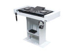 B-Stock: Headliner HL30001 Malibu Portable DJ Podium with Countertop and Base Column - White