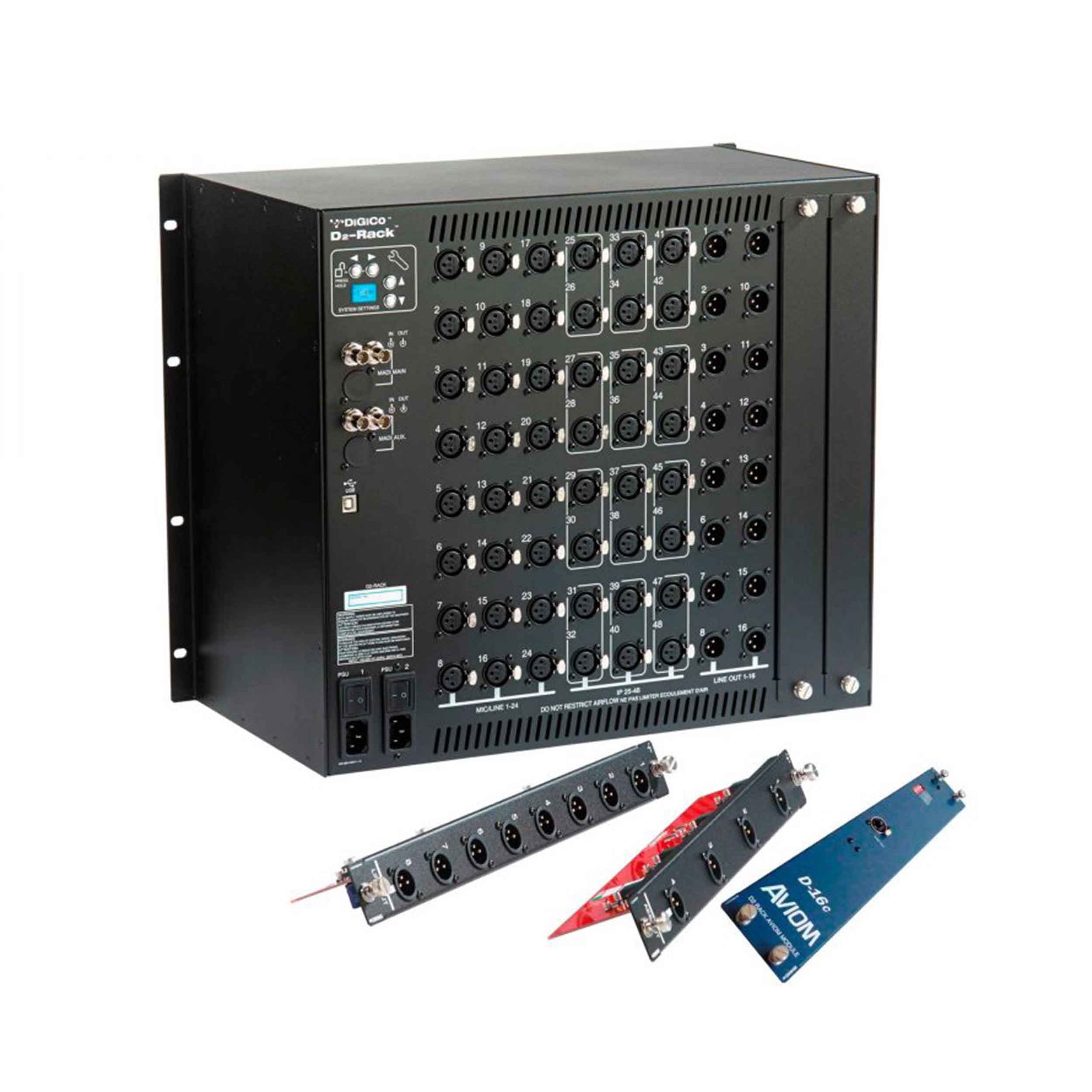 DiGiCo X-SD12-96-D2M-RP Digital Mixing Console with D2M Rack Package and MADI Interface