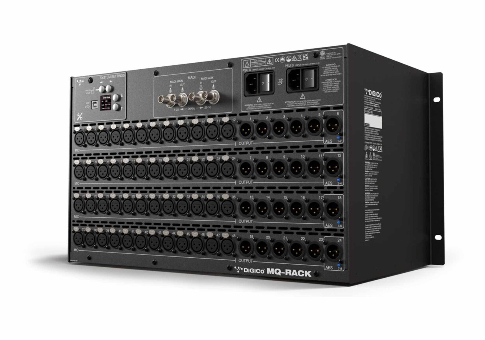 DiGiCo X-SD12-96-MQ-RP Digital Mixing Console with MQ Rack Package and MADI Interface