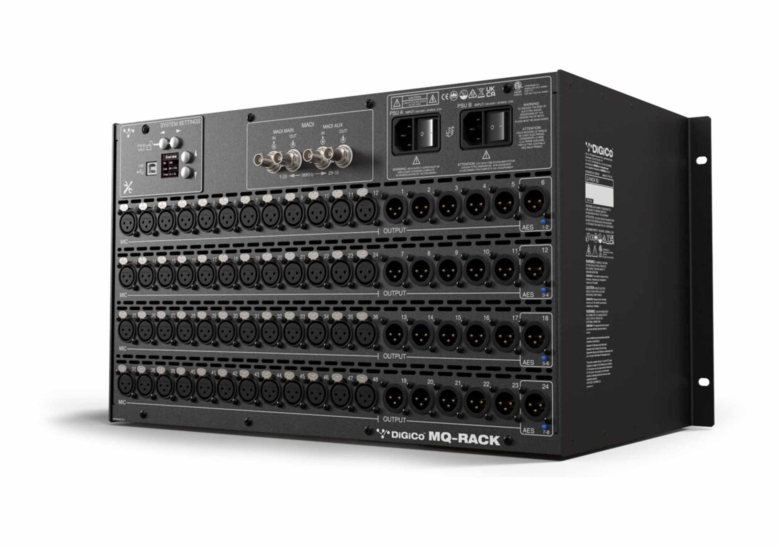 DiGiCo X-SD12-96-MQ-RP Digital Mixing Console with MQ Rack Package and MADI Interface