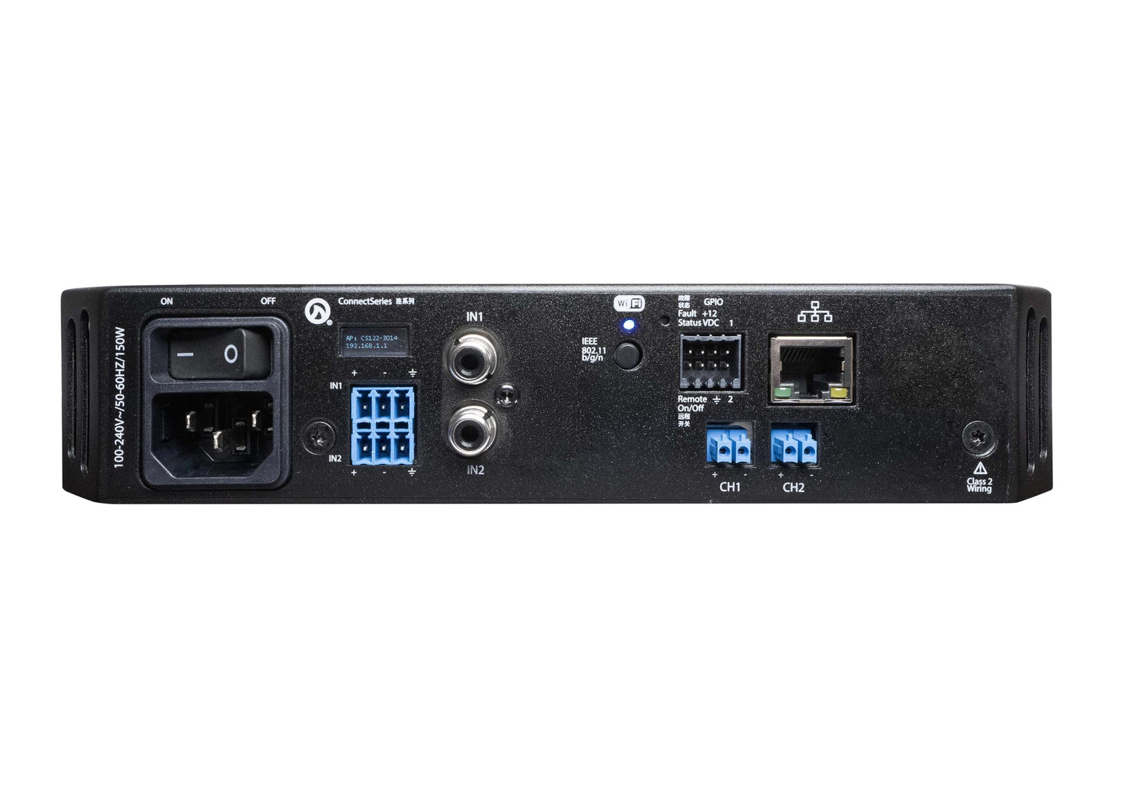 LEA Professional CS122 2-Channel Smart Connect Power Amplifier with DSP, Wi-Fi and 120W Output