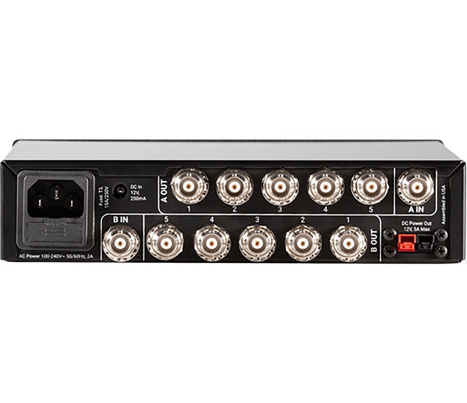RF Venue DISTRO5HDR 5-Channel UHF Antenna Distribution System for Wireless Microphones