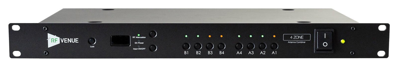 RF Venue 4-Zone Antenna Combiner for Wireless Microphone Receivers