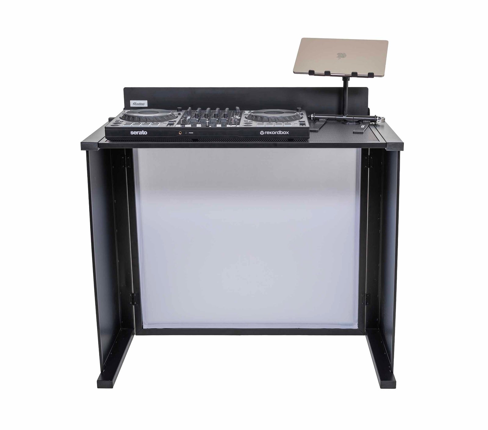 Headliner HL30080 Solana Portable DJ Booth with Carry Bag - Black