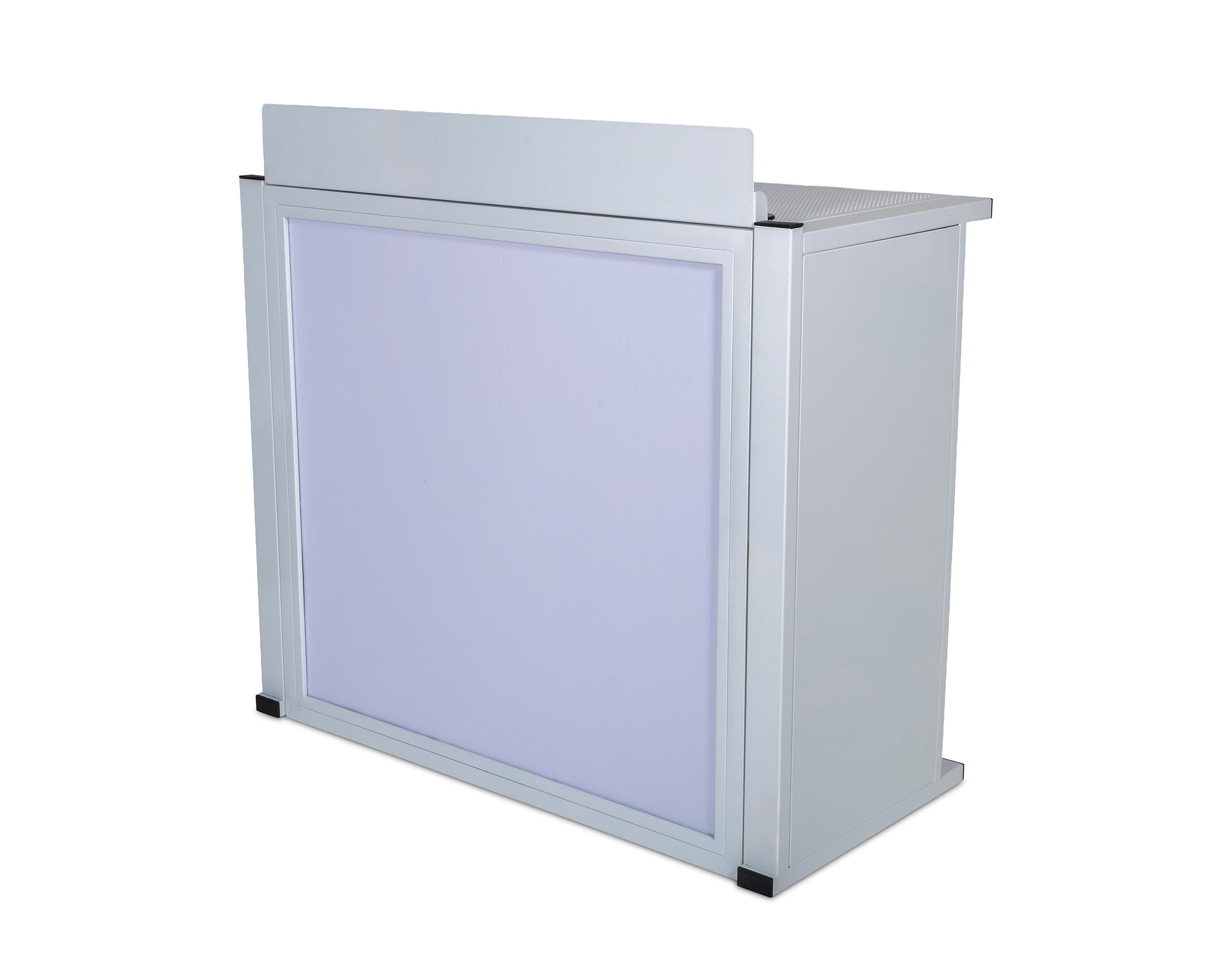 Headliner HL30081 Solana Portable DJ Booth with Carry Bag - White