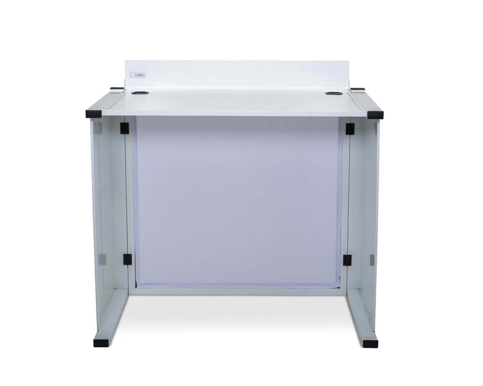 Headliner HL30081 Solana Portable DJ Booth with Carry Bag - White