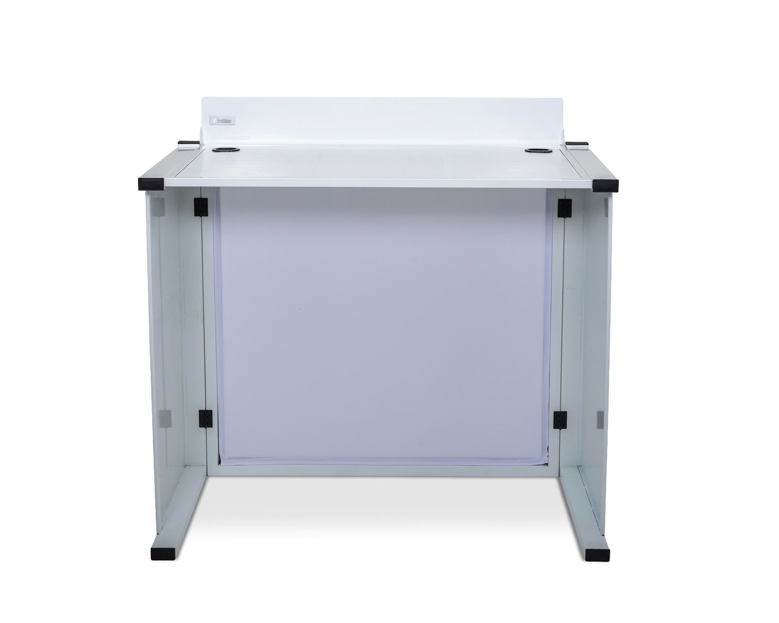 Headliner HL30081 Solana Portable DJ Booth with Carry Bag - White
