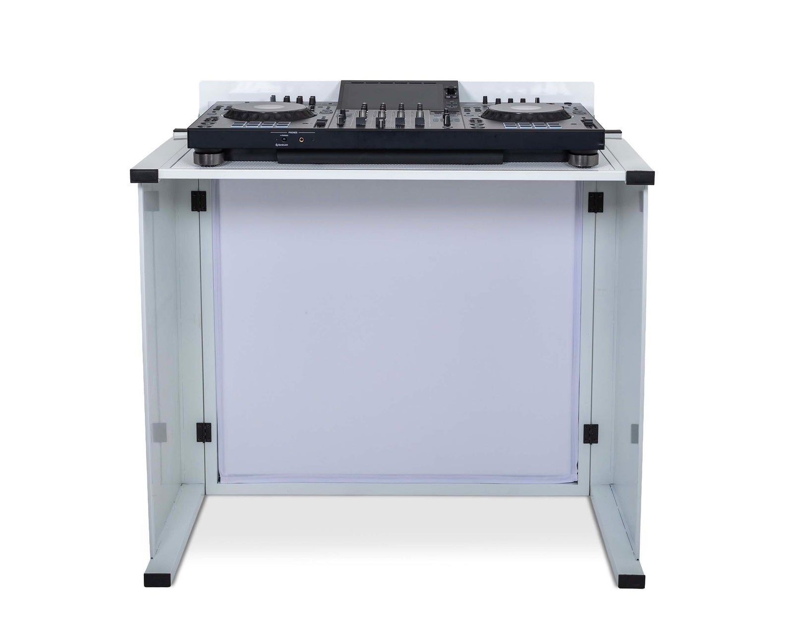 Headliner HL30081 Solana Portable DJ Booth with Carry Bag - White