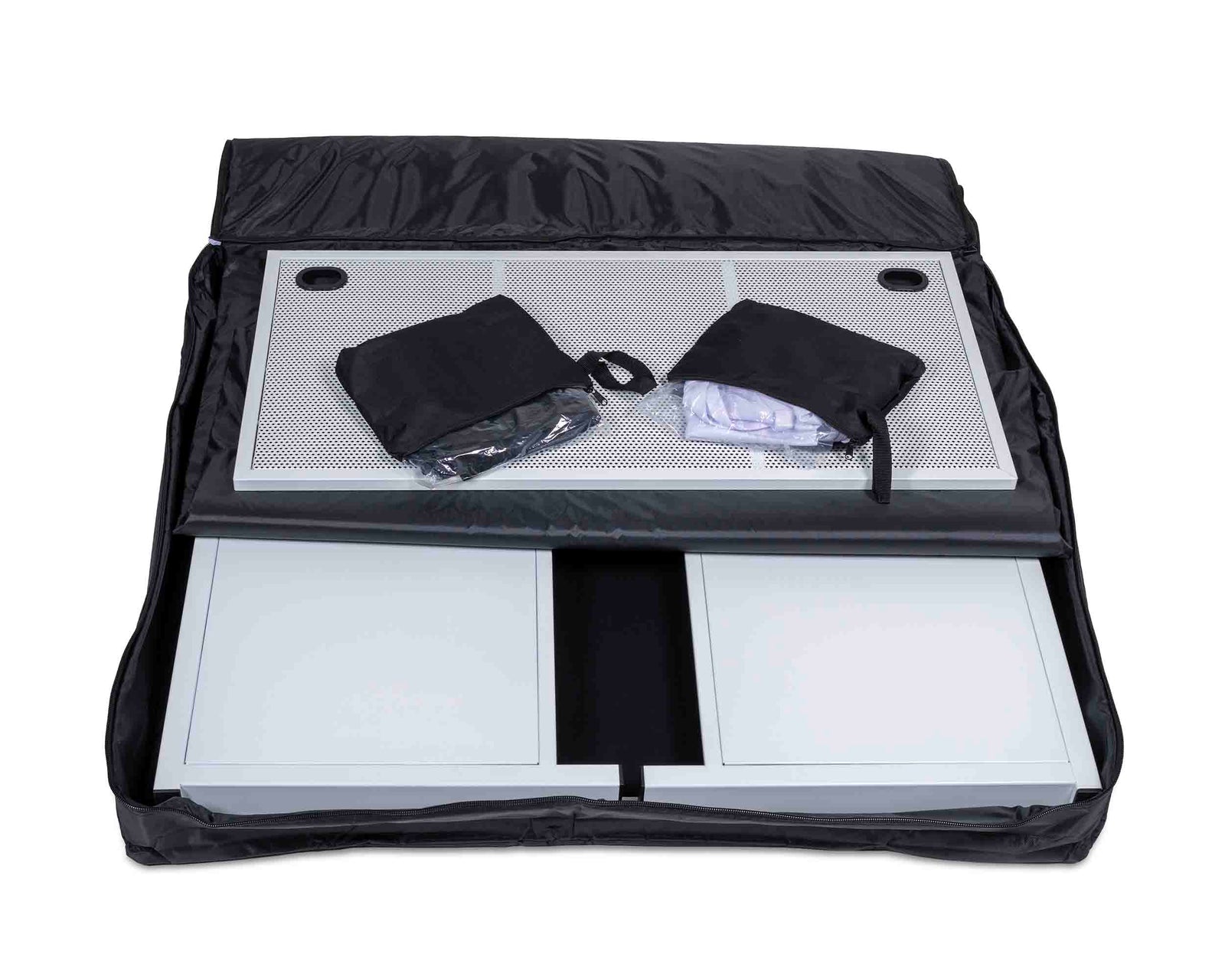 Headliner HL30081 Solana Portable DJ Booth with Carry Bag - White