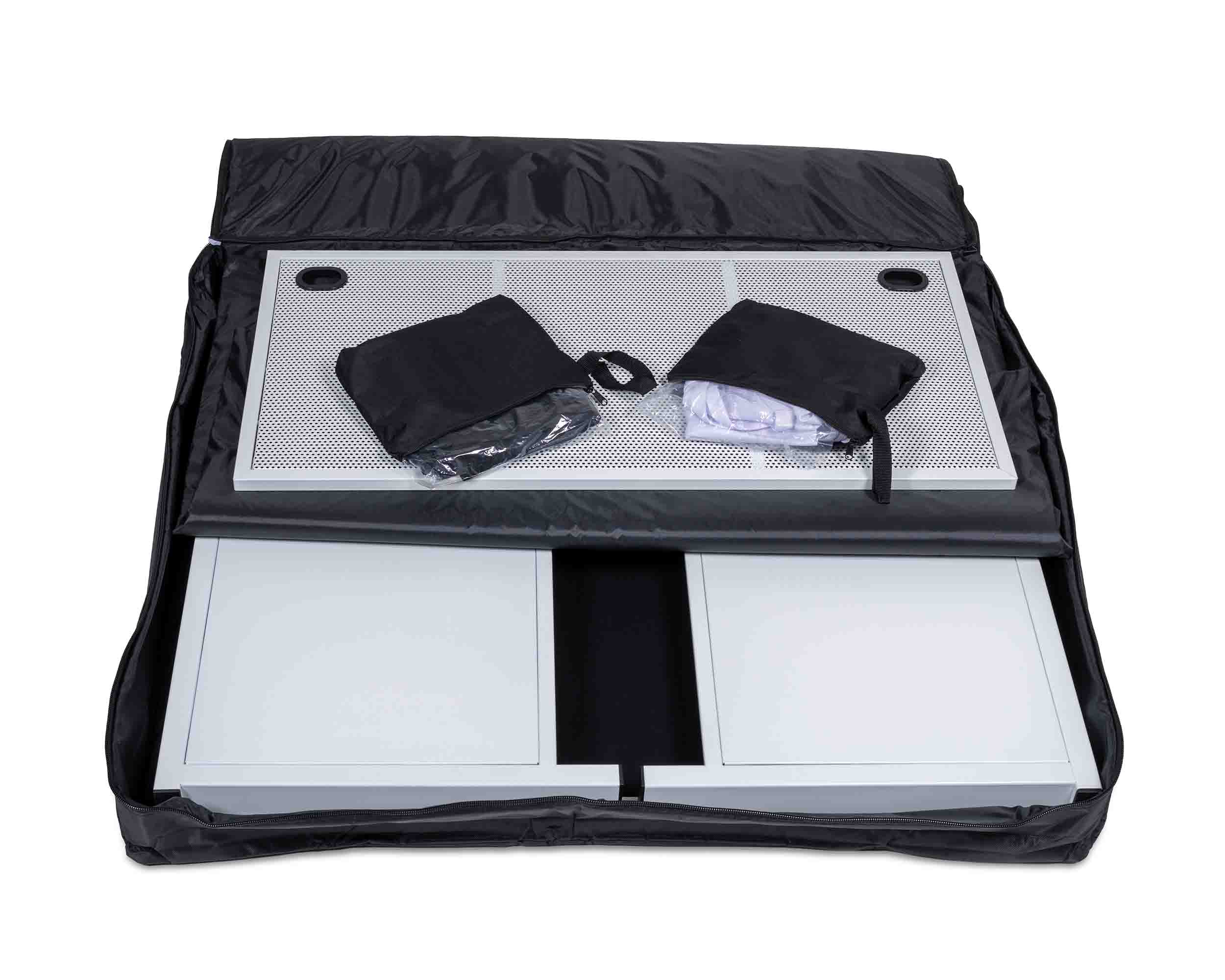 Headliner HL30081 Solana Portable DJ Booth with Carry Bag - White
