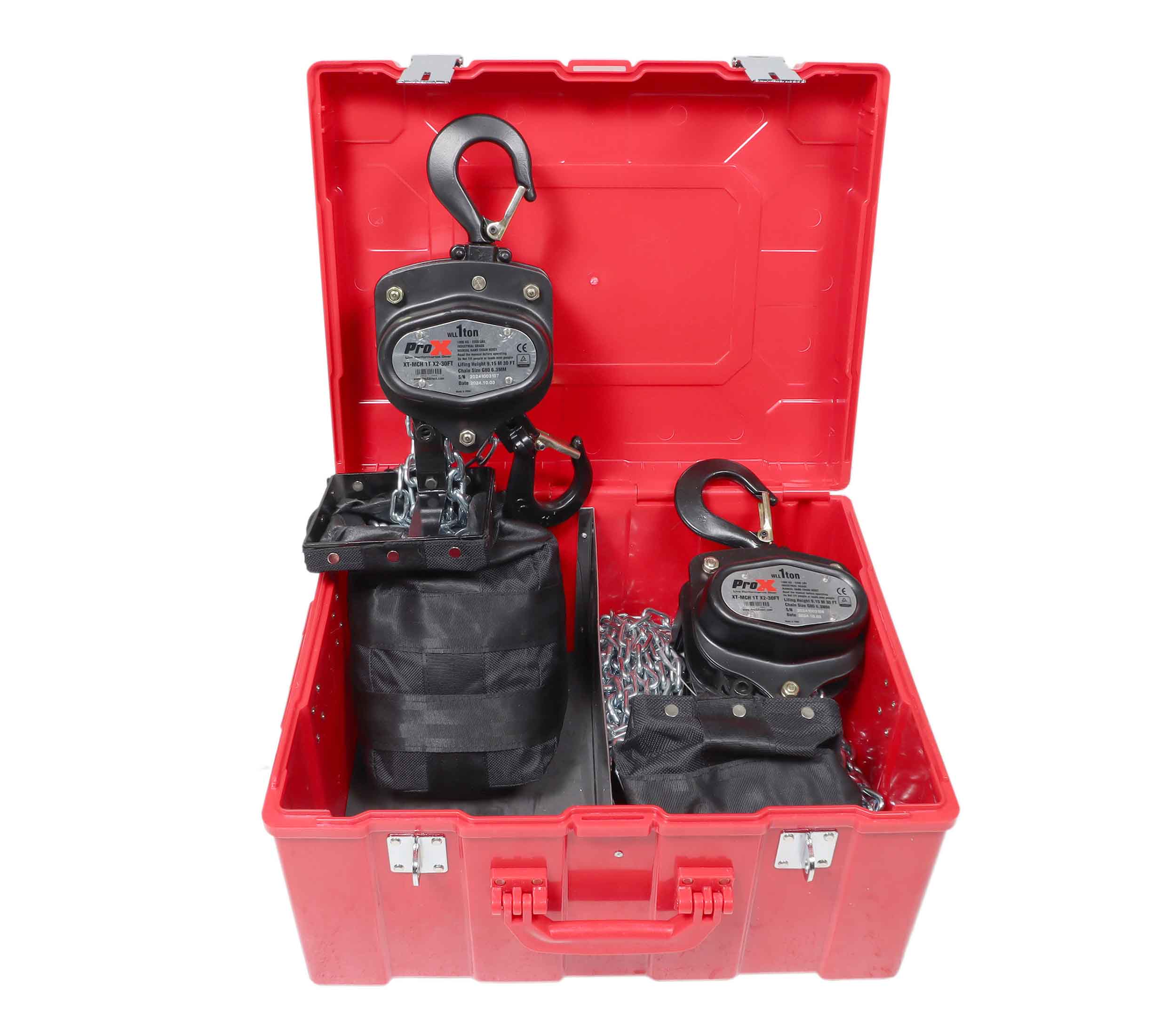 ProX XT-MCH1TX2-30FT Pair of 1-Ton Manual Chain Hoists with 30-ft Chain for Stage Truss