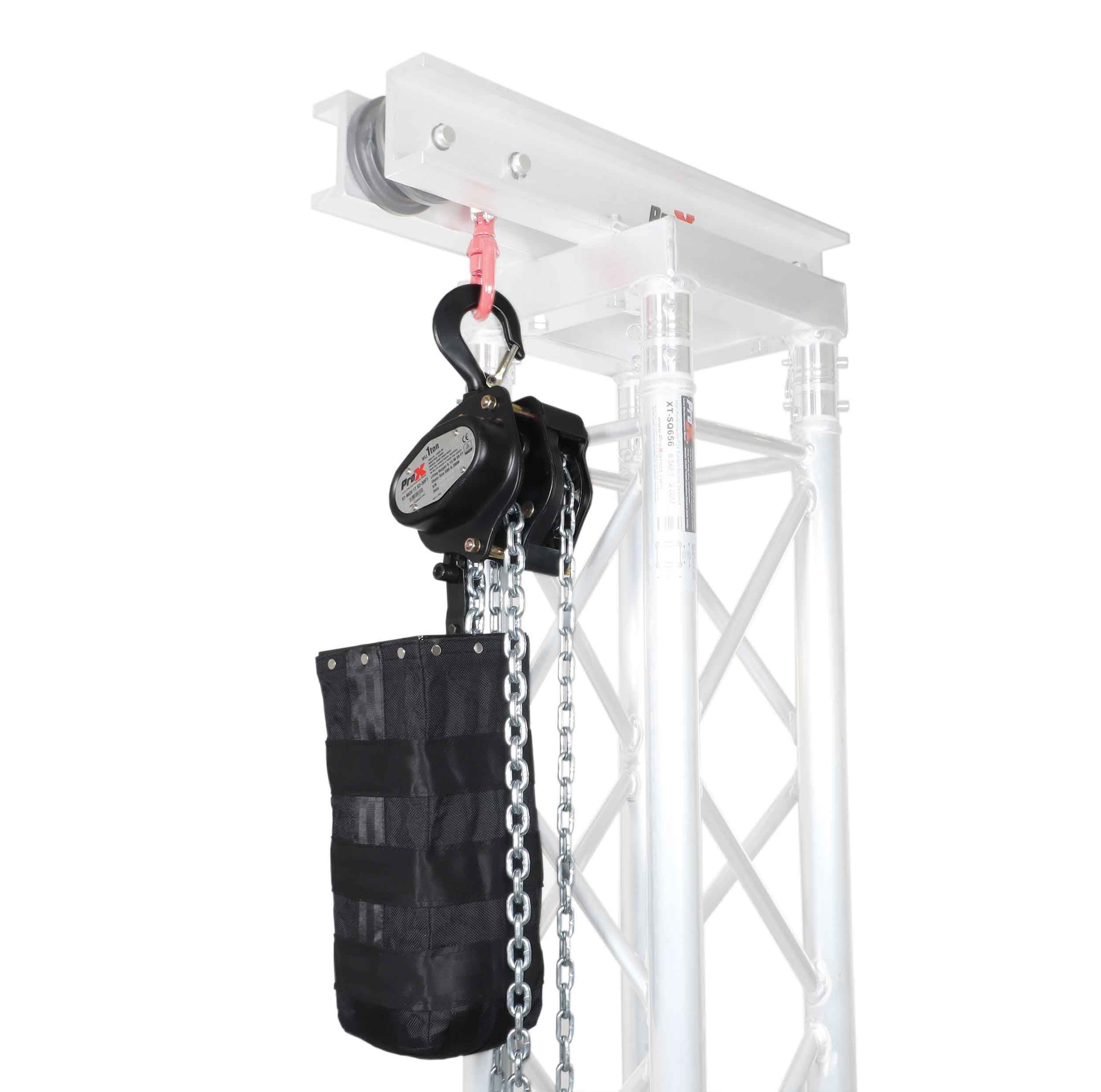 ProX XT-MCH1TX2-30FT Pair of 1-Ton Manual Chain Hoists with 30-ft Chain for Stage Truss