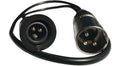 RF Venue PA RX Receiver Replacement Cable, Mini-XLR Female to XLR Male