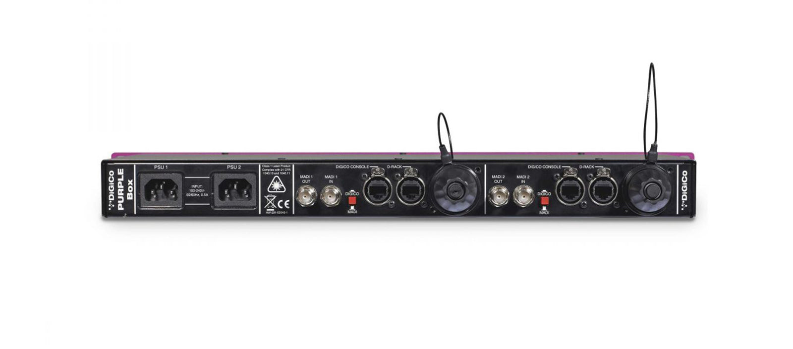 DiGiCo X-PB-SMST Purple Box Single-Mode Fiber Converter with ST Optical Connector