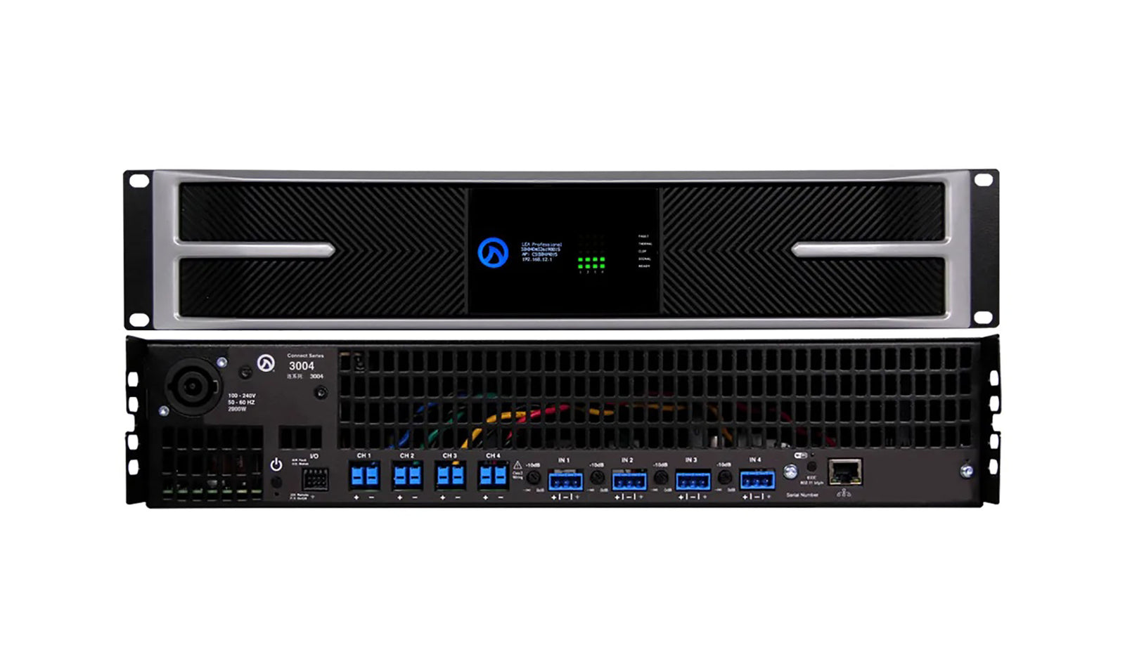 LEA Professional CS3004 Connect Series Smart Power Amplifier with DSP 12000W 4-Channel Networked