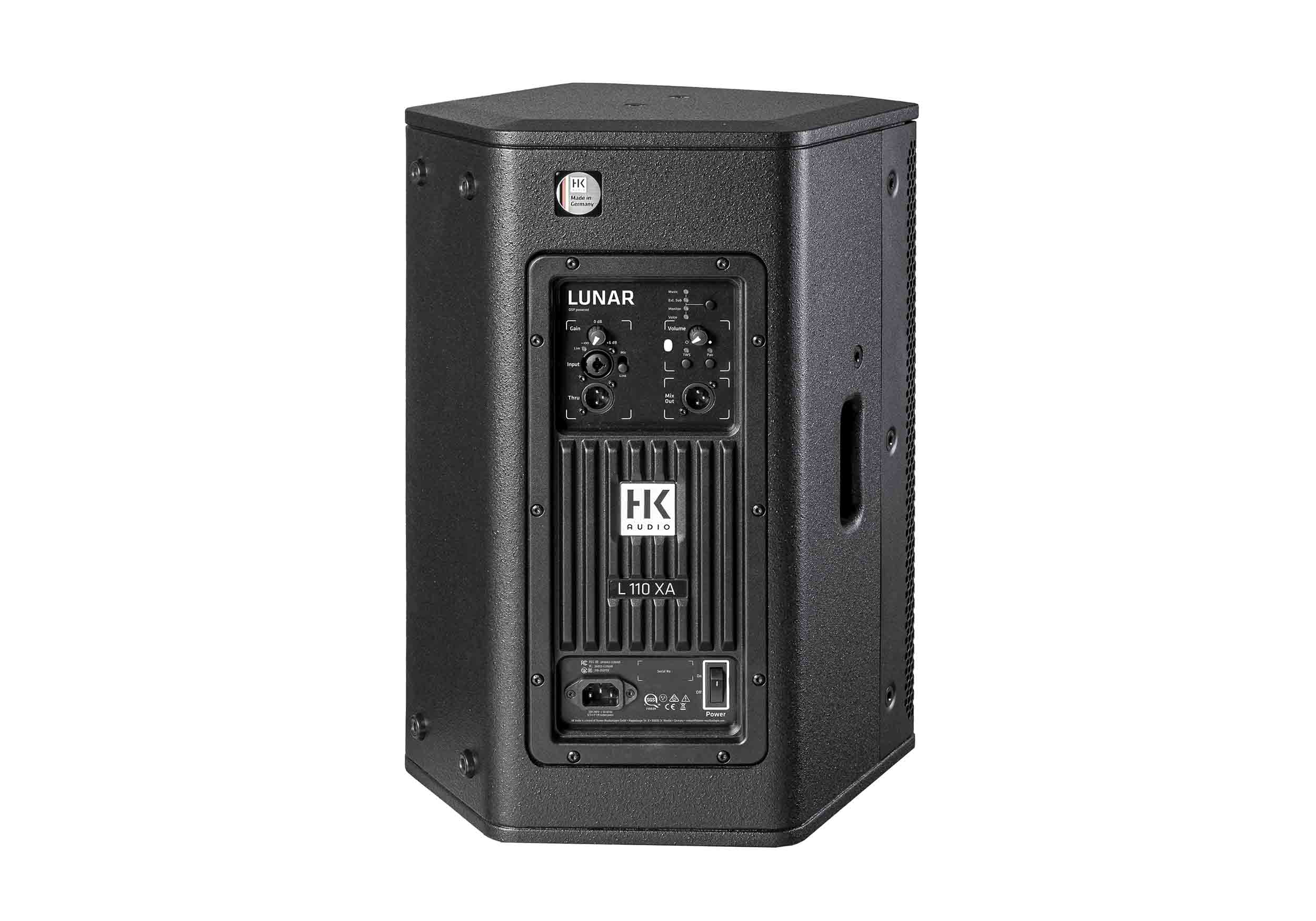 HK Audio LUNAR 110 XA 10" Active 2-Way Powered Speaker with 32-Bit DSP and Bluetooth - 1200W