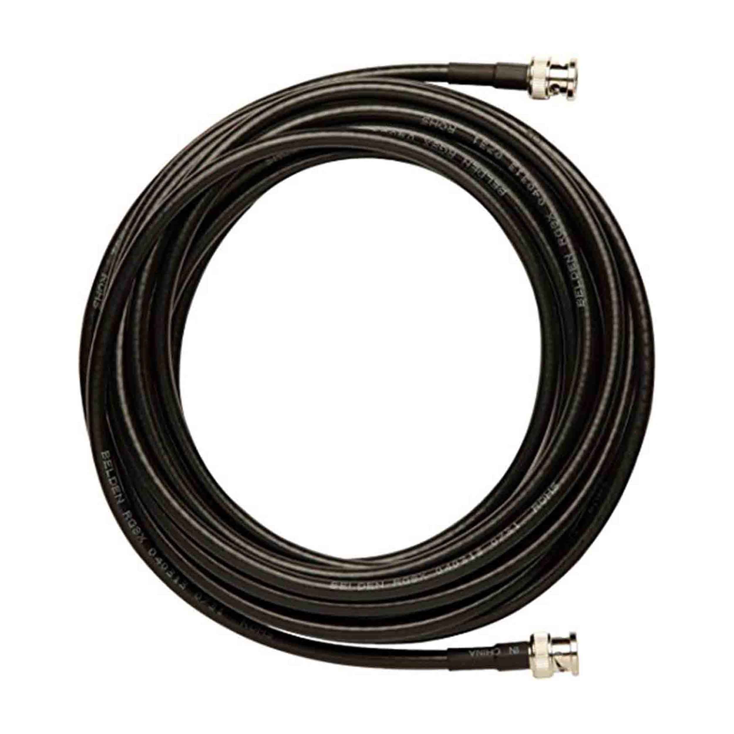 Shure UA825 Câble d'extension d'antenne déportée UHF 7,6 m et BNC-BNC