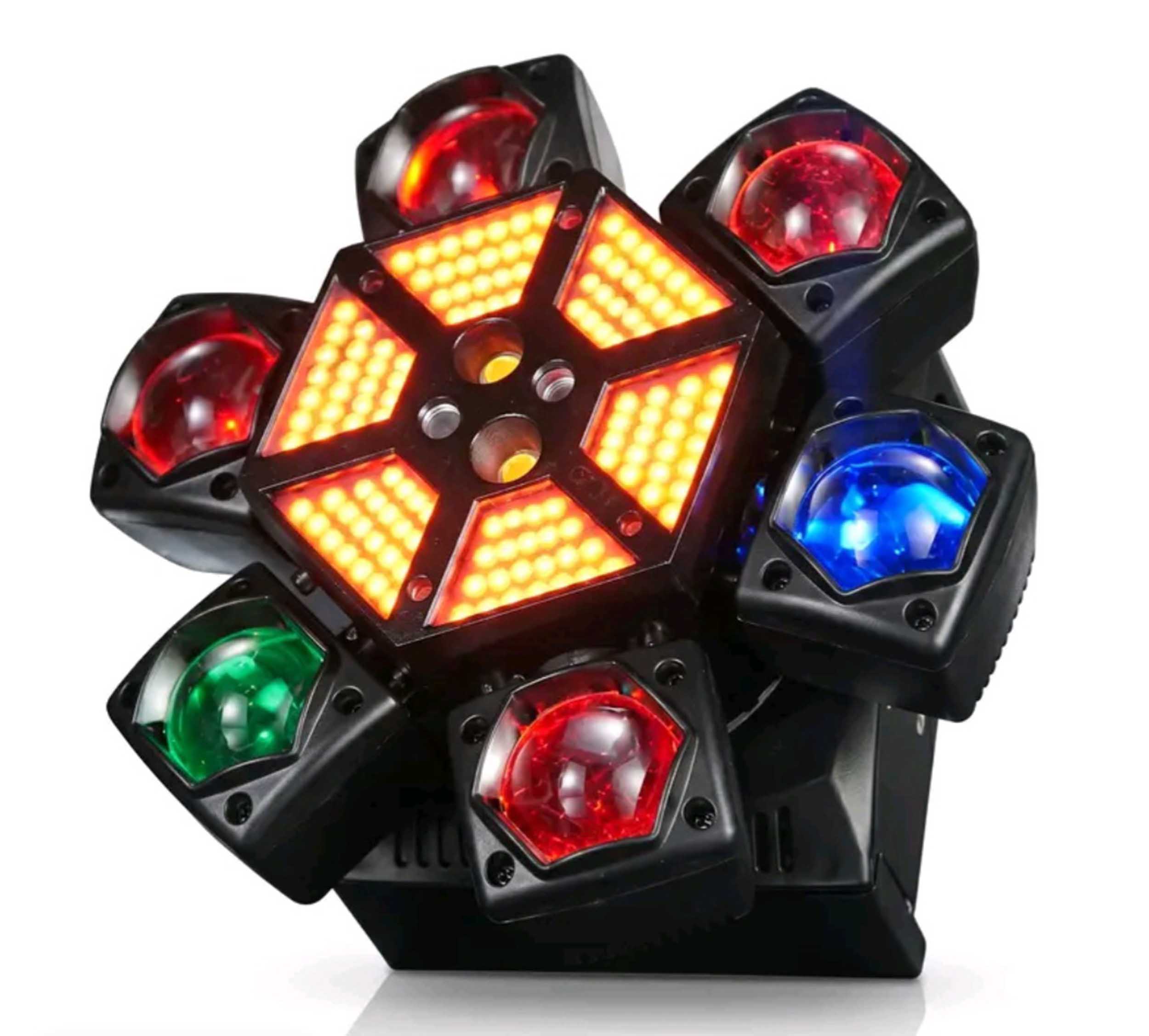 Bauer Super Star Six Moving Head DJ Party Light with RGB Beams