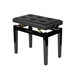Gator GFW-KEYBENCH-HABK Adjustable Piano Bench with Storage – Black