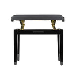 Gator GFW-KEYBENCH-HABK Adjustable Piano Bench with Storage – Black