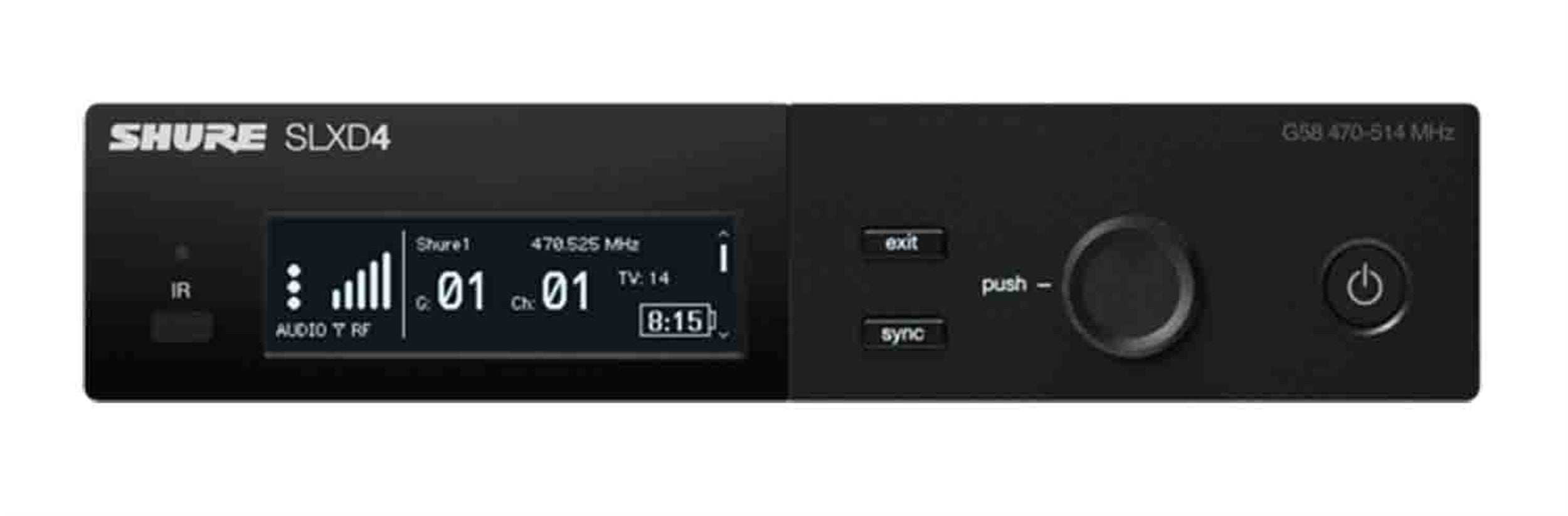 B-Stock: Shure SLXD4-G58 Digital Wireless Receiver - G58 (470-514 MHz)