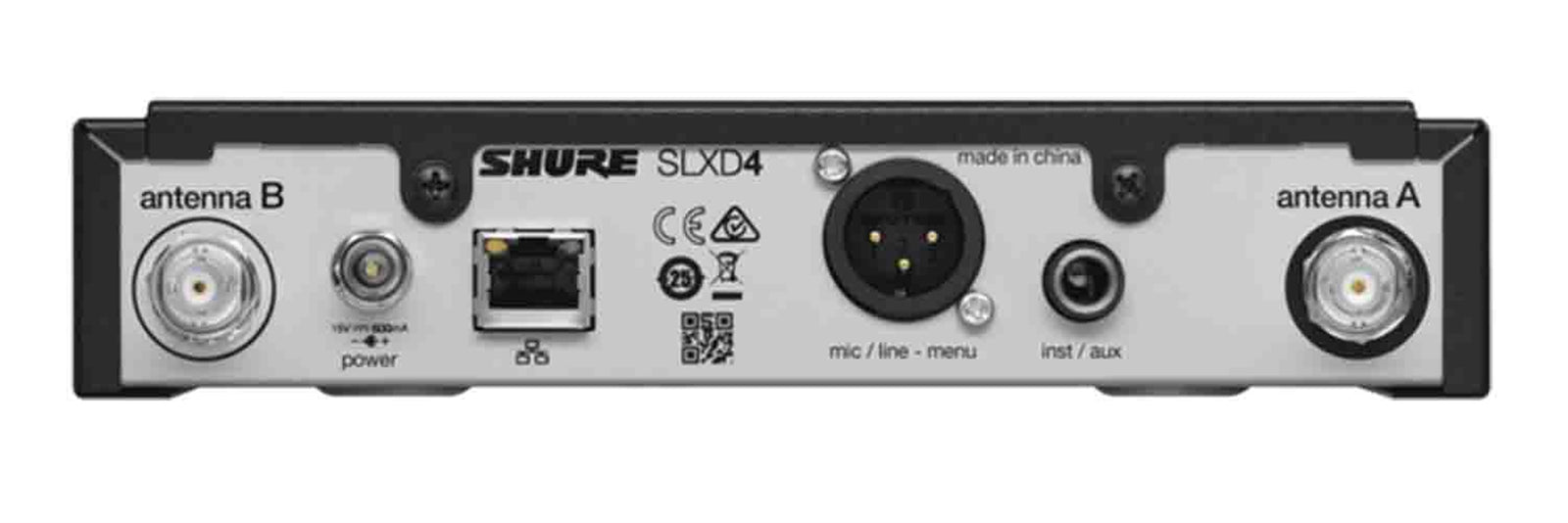 B-Stock: Shure SLXD4-G58 Digital Wireless Receiver - G58 (470-514 MHz)