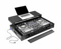 Odyssey FPR-GSPERFORMER1UWBL Estuche de vuelo de la serie Performance Ready de 1U para Rane Performer con ruedas y plataforma deslizante para computadora portátil - Negro