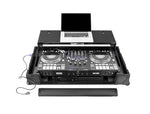 Odyssey FPR-GSPERFORMER1UWBL Performance Ready Series 1U Flight Case for Rane Performer with Wheels & Glide Style Laptop Platform - Black