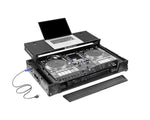 Odyssey FPR-GSSYSTEMONE1UWBL Performance Ready Series 1U Flight Case for RANE SYSTEM ONE with Wheels and Glide Style Laptop Platform - Black