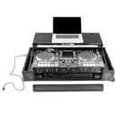 Odyssey FPR-GSSYSTEMONE1UWBL Performance Ready Series 1U Flight Case for RANE SYSTEM ONE with Wheels and Glide Style Laptop Platform - Black