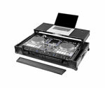 Odyssey FPR-GSSYSTEMONE1UWBL Performance Ready Series 1U Flight Case for RANE SYSTEM ONE with Wheels and Glide Style Laptop Platform - Black