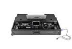 Odyssey FPR-GSSYSTEMONE1UWBL Performance Ready Series 1U Flight Case for RANE SYSTEM ONE with Wheels and Glide Style Laptop Platform - Black