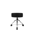 Gator GP-DTH-SRD-BK Adjustable Round Drum Throne with Padded Seat – Black