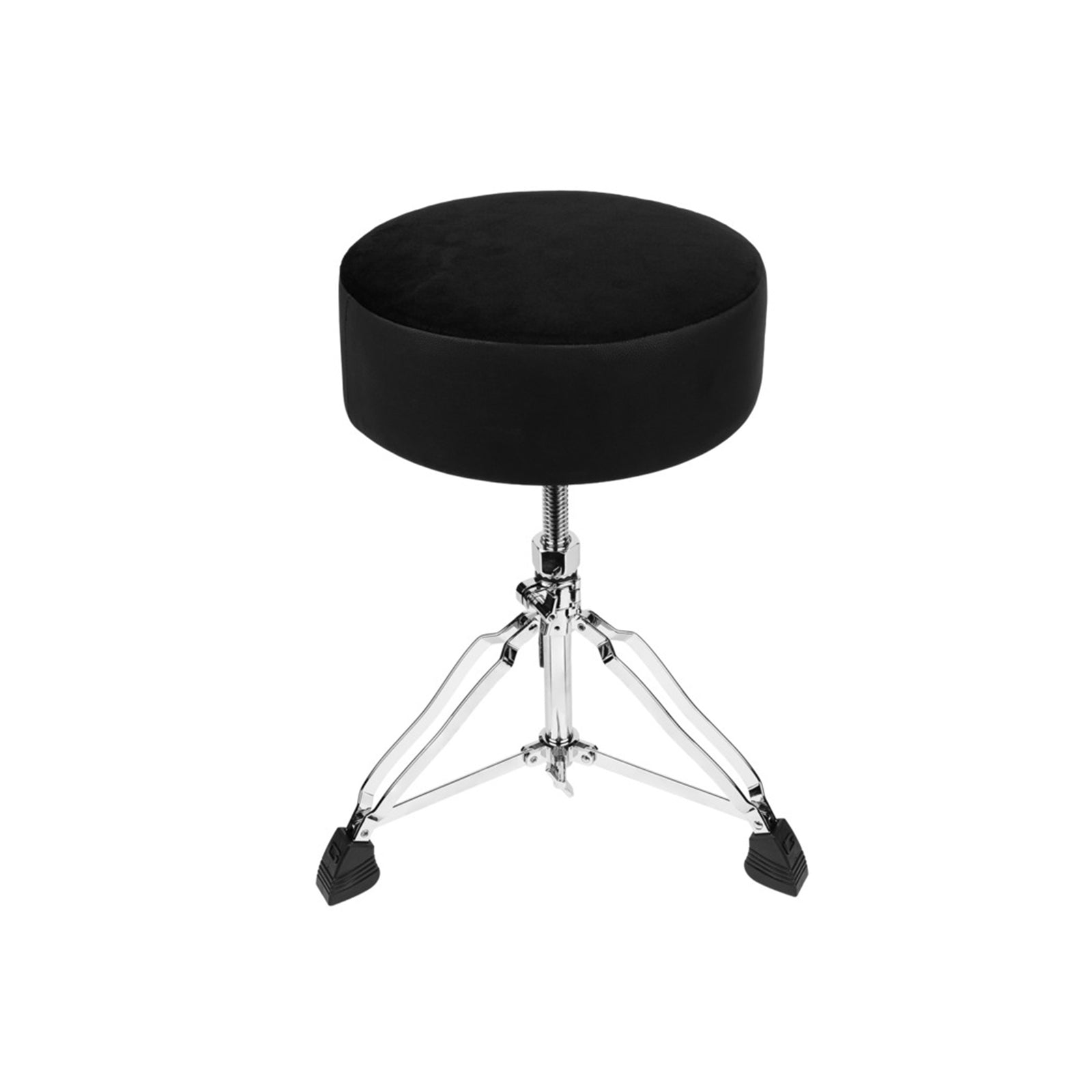 Gator GP-DTH-SRD-BK Adjustable Round Drum Throne with Padded Seat – Black