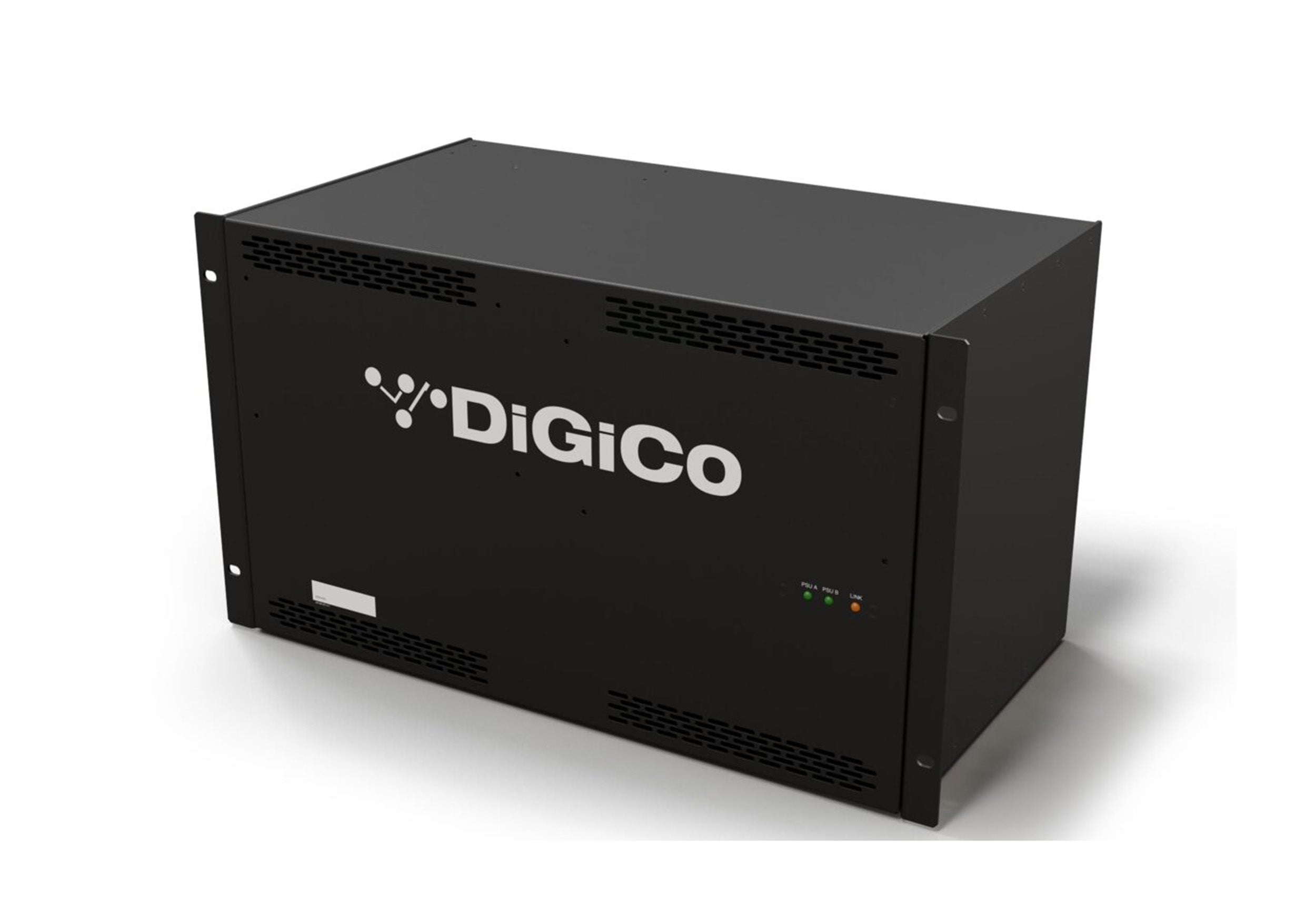 DiGiCo X-DQ-RACK 6U Dante Stage Rack with 48 Mic Input - DANTE only