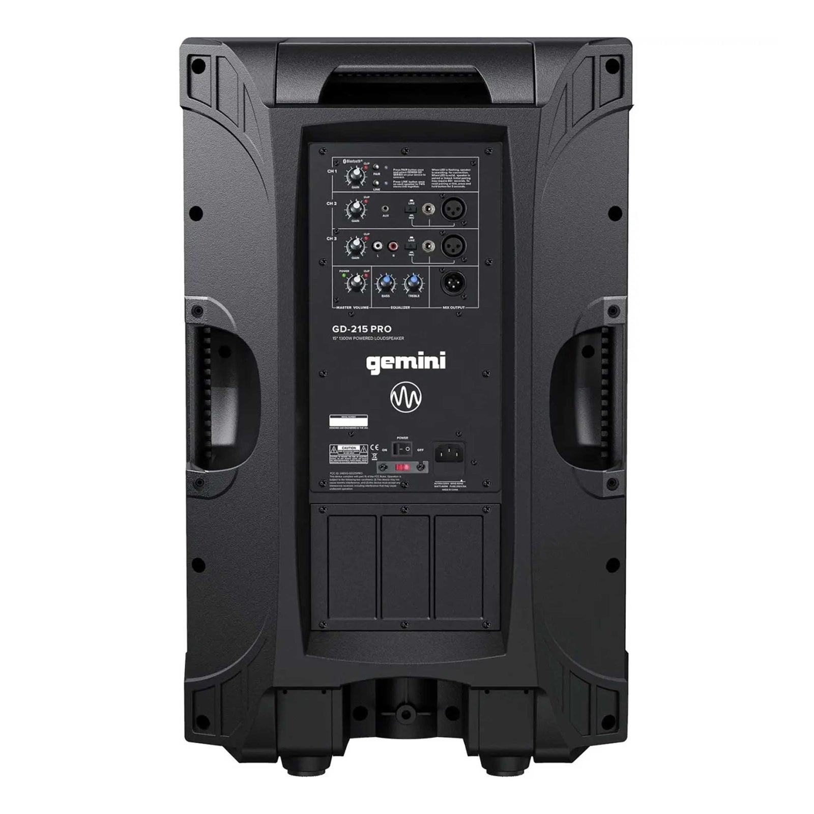 B-Stock: Gemini Sound GD-215PRO 15-Inch Professional Bluetooth PA Speaker System - 1200W