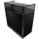 B-Stock: ProX XF-VISTA BL MK2, VISTA DJ Booth Façade Table Station with White/Black Scrim kit and Padded Travel Bag