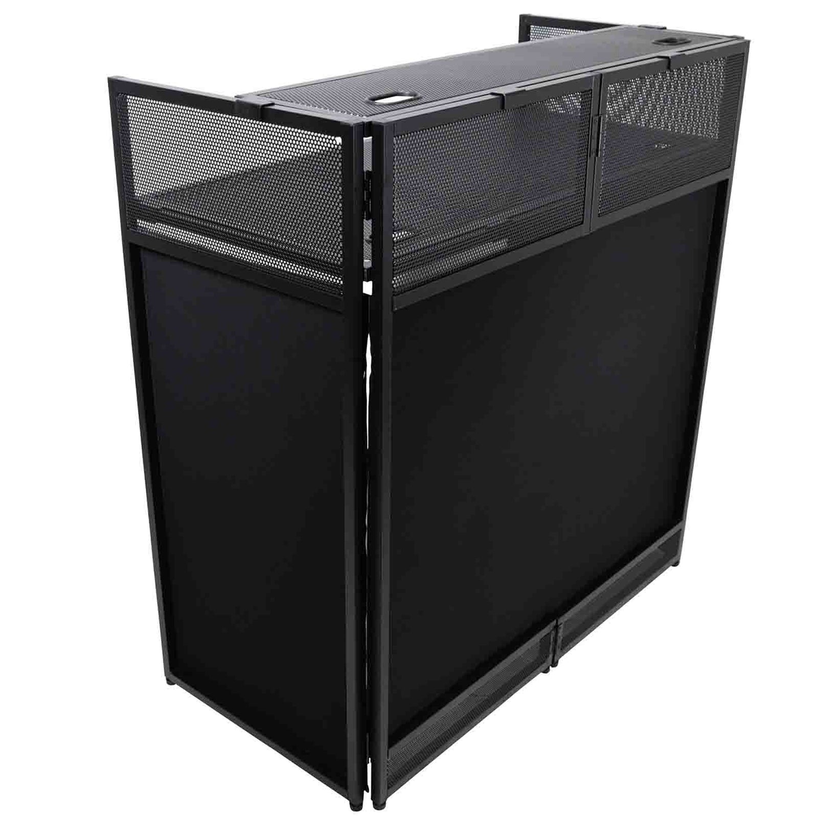 B-Stock: ProX XF-VISTA BL MK2, VISTA DJ Booth Façade Table Station with White/Black Scrim kit and Padded Travel Bag
