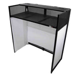 B-Stock: ProX XF-VISTA BL MK2, VISTA DJ Booth Façade Table Station with White/Black Scrim kit and Padded Travel Bag