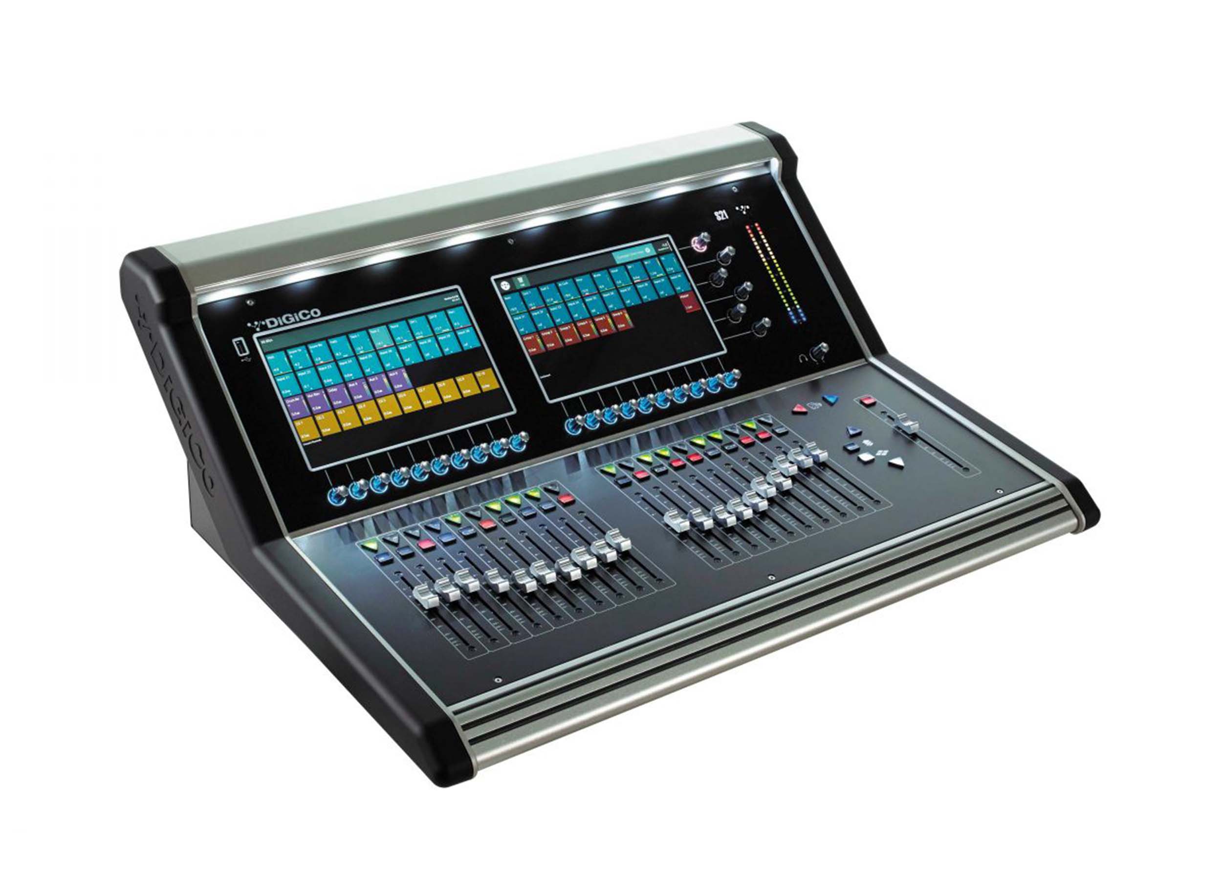 DiGiCo X-S21-168D-RP Digital Console with Live Stage48 Dante Rack Pack
