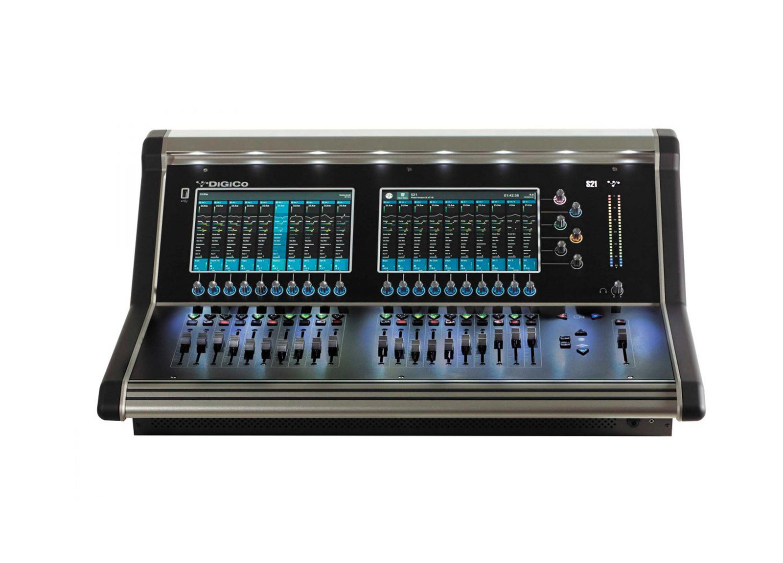 DiGiCo X-S21-168D-RP Digital Console with Live Stage48 Dante Rack Pack