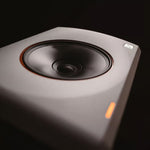 Palmer PORBIT11WUS Active 3-Way Studio Monitor with 1000W Class-D Amp and Dual 8" Woofers-White