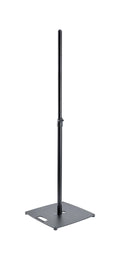 K&M 26732.000.55 Flat-Base Steel Speaker Stand with 35mm Pole - Black