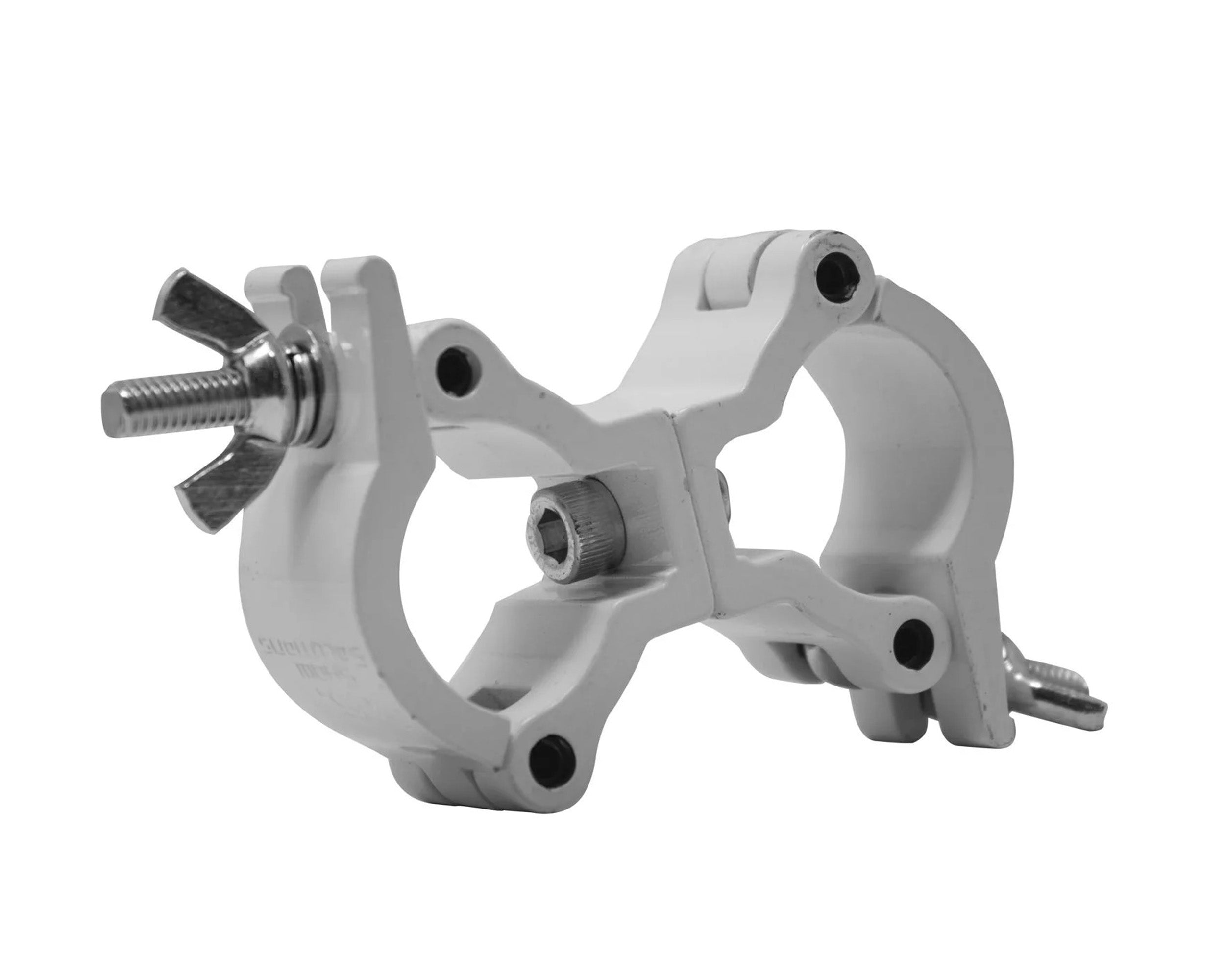 Odyssey LACSD25SW, petite double pince orientable en aluminium, finition blanche