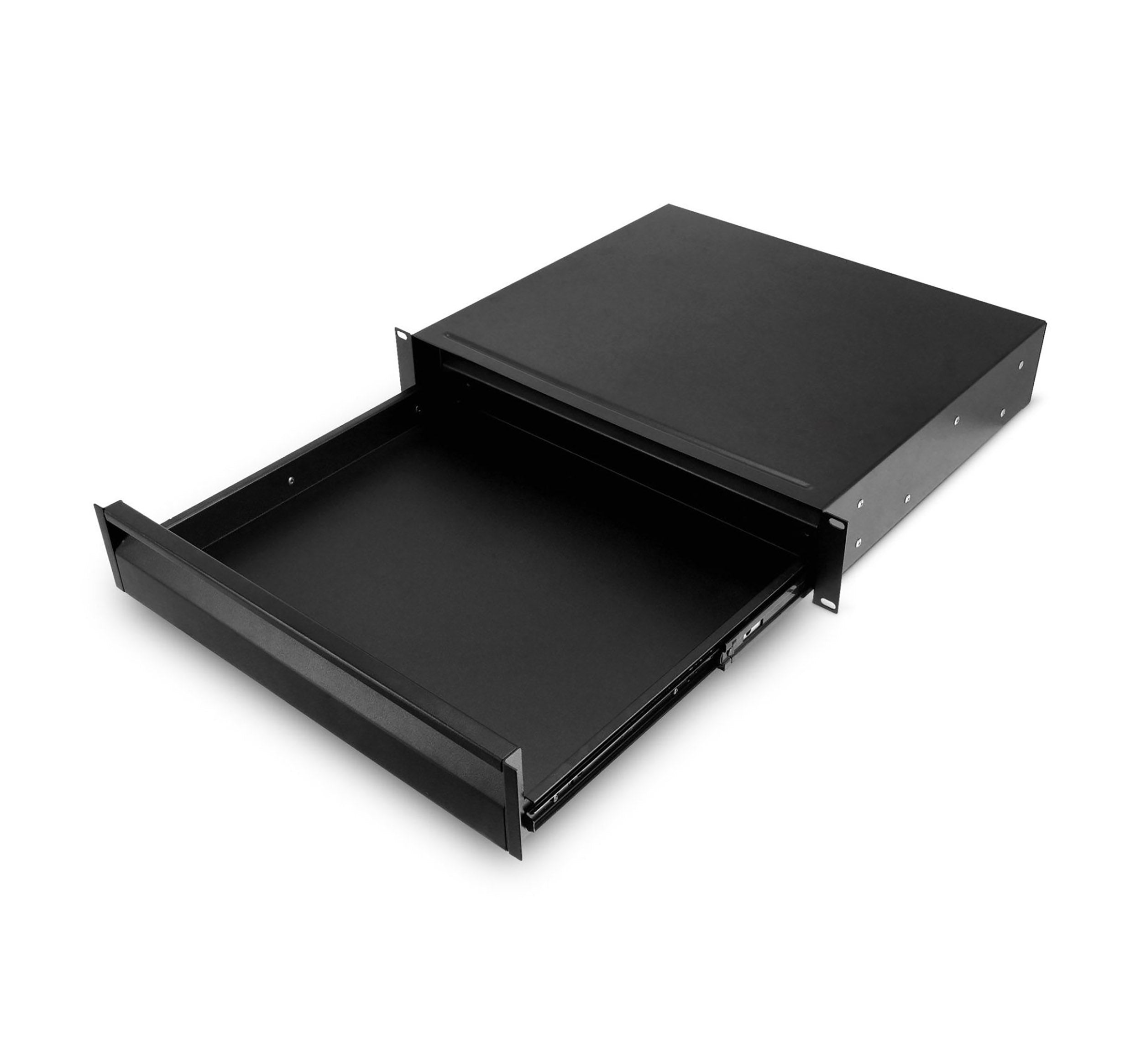 Adam Hall AH-874E02D ERGO Series 19" Rack Drawer 2U with Integrated 1U Internal Drawer, Steel