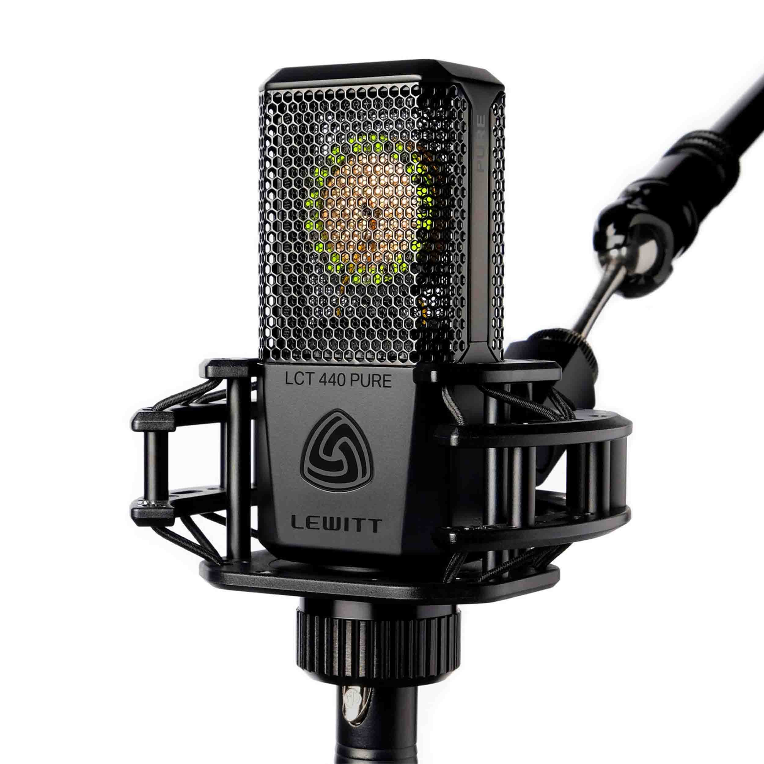 Lewitt LCT440PURE Large Diaphragm Cardioid Condenser Microphone - Black