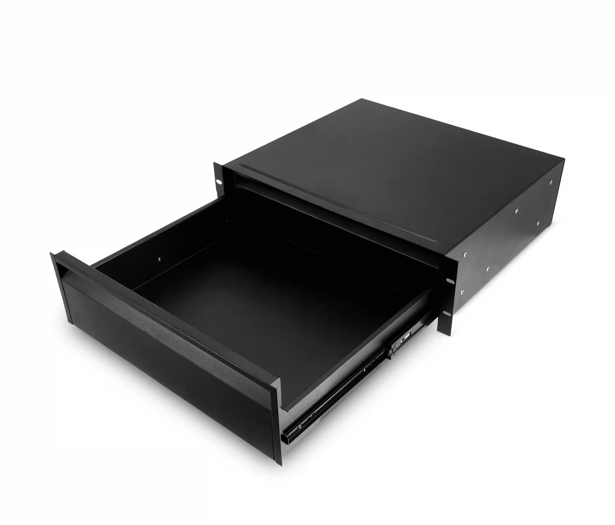 Adam Hall 874E03D ERGO Series 19" Rack Drawer 2U with Integrated 1U Internal Drawer, Steel